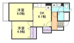 サンクレストD【2階】の間取り