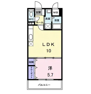 アバンツァート【1階】の間取り