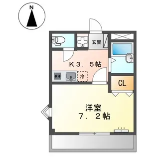 ベルグランデ21【1階】の間取り