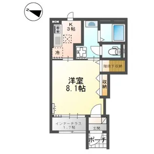 サクラローレル【1階】の間取り