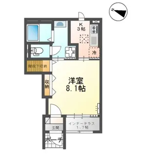 サクラローレル【1階】の間取り