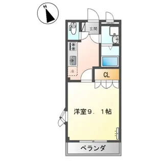 プレステージ曙【2階】の間取り