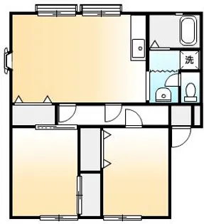 サンビレッジ21【B201号室号室】の間取り