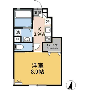 アイディール【102号室】の間取り