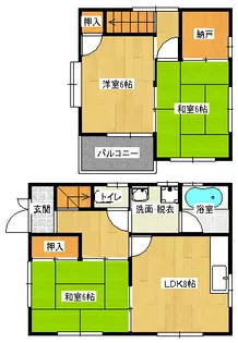 神辺サンハイムの間取り