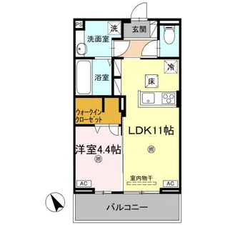 J.リヴェール高松西宝町 B棟【1階】の間取り