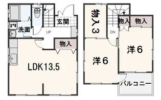 近藤貸住宅【2号室】の間取り