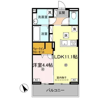 J.リヴェール高松西宝町 B棟【3階】の間取り
