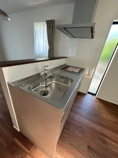 フラットフィールドのキッチン