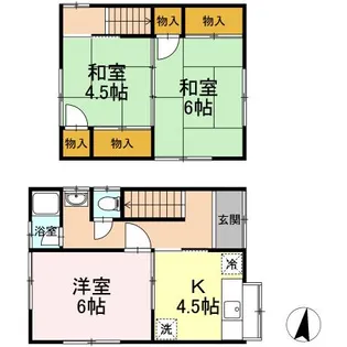 椿ハウス【8号棟号室】の間取り