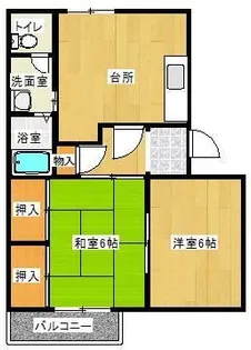 タウニィ樹【2階】の間取り