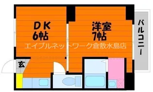 ヴィラナリー児島2号棟【105号室】の間取り