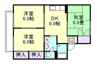 アンソレイユ尾﨑 A棟【2階】の間取り