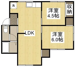 西田コーポ【102号室】の間取り