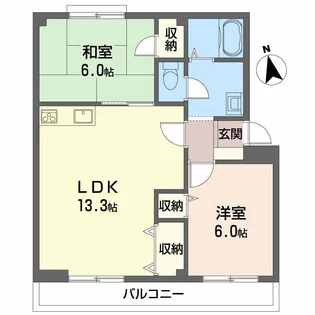 小野マンション【1階】の間取り