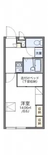 レオパレスエトランゼ【1階】の間取り