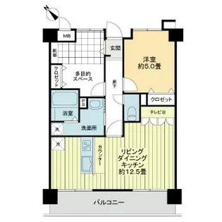 ダイアパレスアクティブスクエア高松西【0303号室】の間取り