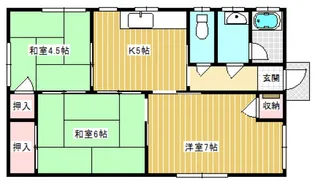 岡山県倉敷市東富井【一戸建】の間取り