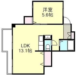 ガーディニア倉敷【1階】の間取り