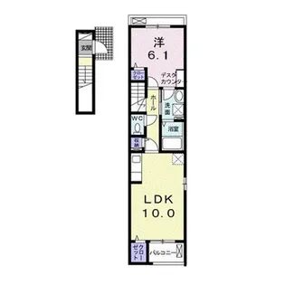 インサイドシーⅣ【2階】の間取り