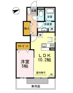 ヴァン ヴェール【1階】の間取り