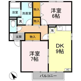 アドミレー樹太 B棟【1階】の間取り