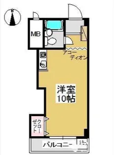 エクセル栗林【305号室】の間取り