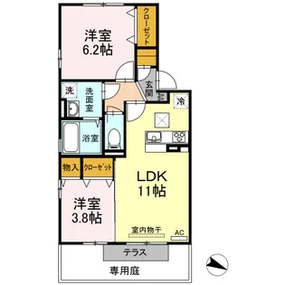 グレイシア【1階】の間取り
