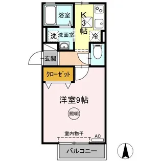 グレイスフルK【1階】の間取り