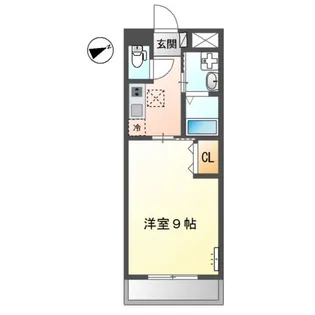 サンパレス東山崎【110号室】の間取り