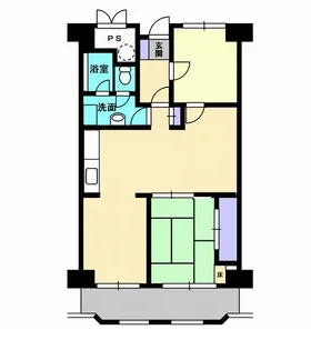 桜町マンション【1012号室】の間取り