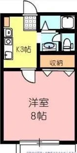 サンライズミレニアム【2階】の間取り