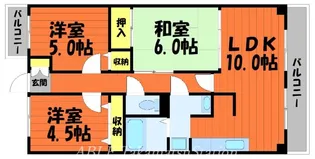 スカール牧野【5階】の間取り