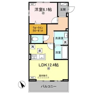 J.リヴェール高松西宝町 B棟【3階】の間取り