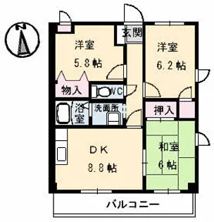 フィネス2000【2階】の間取り