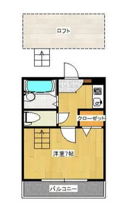 ラポール太田下町【106号室】の間取り