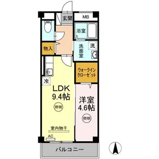 フォレスト林町【1階】の間取り