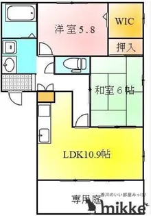 フォブール幸【1階】の間取り