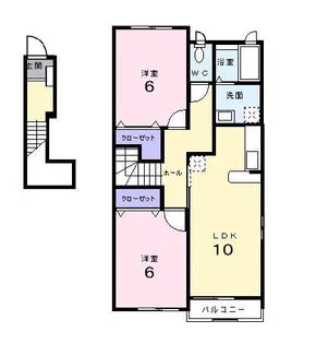 エマールカモガワ【2階】の間取り