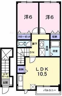 アロッジオK3 A【2階】の間取り