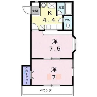 エスペランサ【2階】の間取り