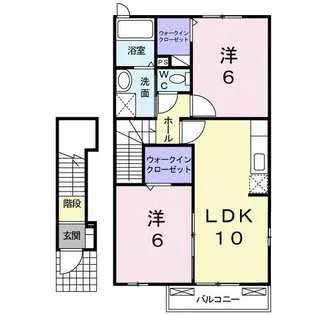 エステート・ステラ2号館【2階】の間取り