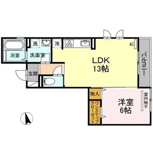 グランデージ サコ【3階】の間取り