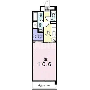 ヴィドゥ カンパーニュ【3階】の間取り