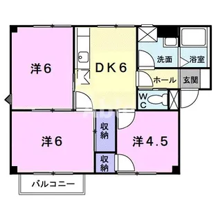 プラドール今里B【1階】の間取り
