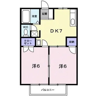 シュープ三条【1階】の間取り