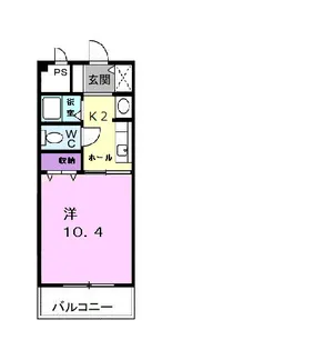 サンライズ宮川【3階】の間取り