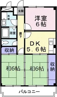 マリッチ宇野【201号室】の間取り