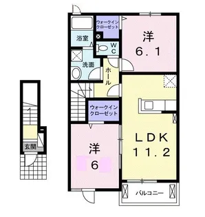 メゾン ブライト C【2階】の間取り
