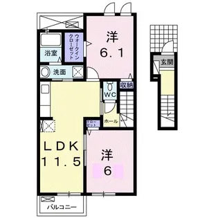 ラ・ルーチェ【2階】の間取り